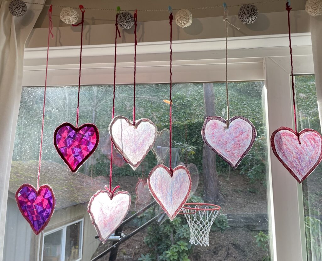 Suncatcher Hearts Craft